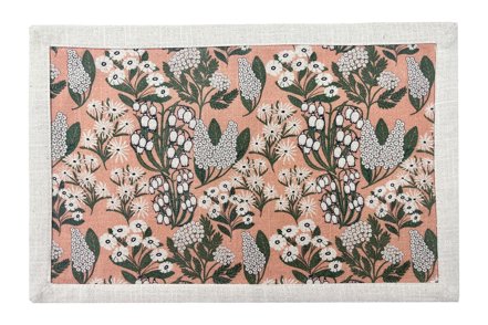 Olivia brikke - Orange med print 30x45 cm