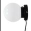 Oscar vegg/taklampe - Vegg taklampe Ø15 cm med sort feste E27 Max 18W