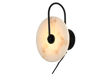 Avry vegglampe - Alabast glass Ø25cm med LED lyskilde 5W
