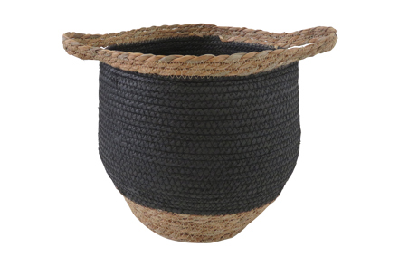 Nander kurv - Sort og natur flett