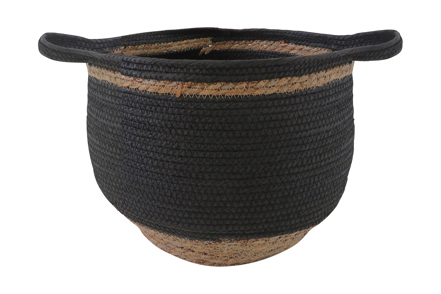Nander kurv - Sort og natur flett