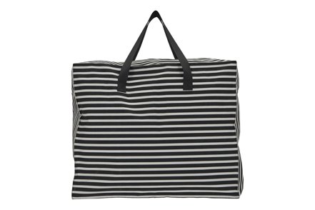 Leaf oppbevaringsbag - Sort og hvit B58 H48 cm