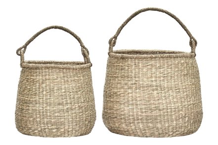 Cesta kurvsett 2pk - Natur sjøgress H30/34 cm