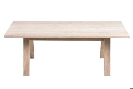 A-Line sofabord - Hvitoljet eikefinér. 70x130 cm.