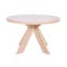 Guest spisebord - Hvitpigmentert, Ø120 cm, Hel bordplate