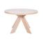 Guest spisebord - Hvitpigmentert, Ø120 cm, Med uttrekk til 4 plater