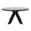 Guest spisebord - Sort, Ø120 cm, Med uttrekk