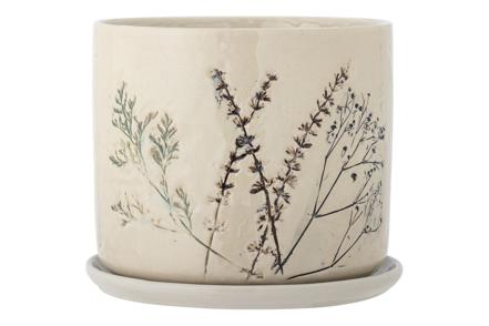 Bea blomsterpotte - Natur/offwhite Ø21 H18 cm