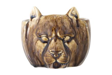 Abner blomsterpotte - Brun keramikk B11,5 H9,5 cm