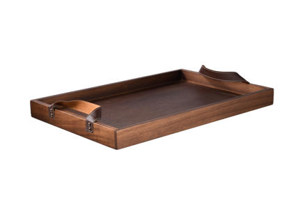 Anjou brett - Brun med skinnreimer