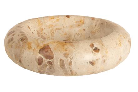 Navana skål - Beige marmor. Ø25 cm