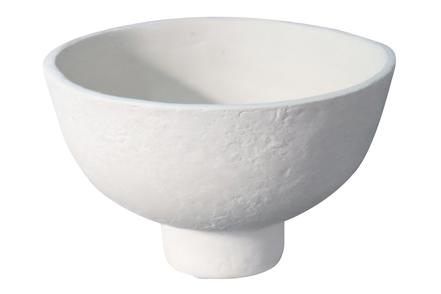 Abiel bolle - Offwhite pappmasjé Ø20,5 H13,5 cm