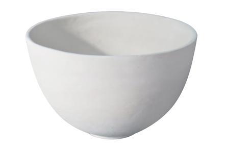 Ansel bolle - Offwhite pappmasjé Ø30,5 H18 cm