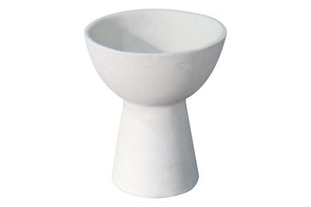 Silas bolle - Offwhite pappmasjé Ø17 H20 cm