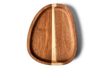 Acacie serveringsfat - Brunt akasietre 13x16 cm