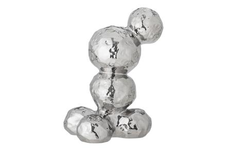 Bobby dekorasjon - Sølvfarget keramikk B28 H33,5 cm