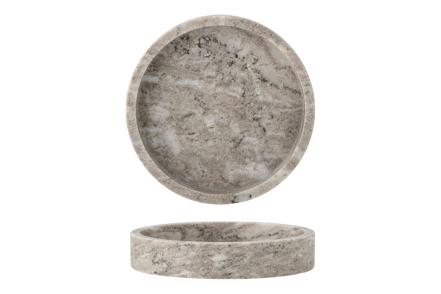 Ivette brett/dekorasjonsfat - Beige marmor Ø20 cm