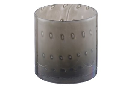 Sparrow lysholder - Grå/brun Ø15 H14 cm