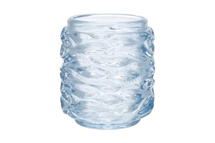 Embla telysholder - Lys blå Ø8,8 H9,9 cm