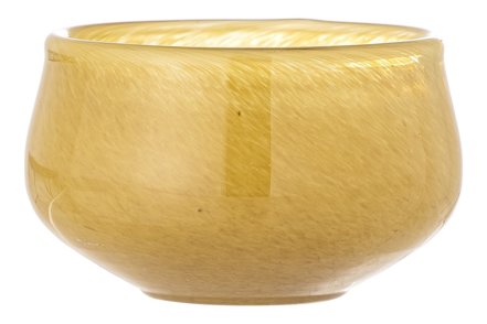 Jose telysglass - Gult glass Ø10 H5 cm