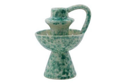 Diva lyseatake - Grønn keramikk Ø9,5 H14 cm