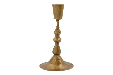 Don lysestake - Antikk gullfinish Ø8,5 H16 cm