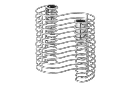 Wavela lysestake - Sølv/krom metall B15,5 H14,5 cm