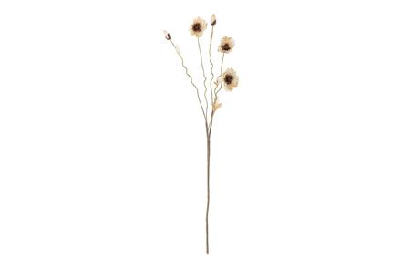 Valmue stilkblomst - Beige/natur H104 cm