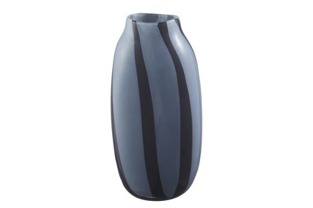 Sarah vase - Blå/sort B15,5 H31,5 cm