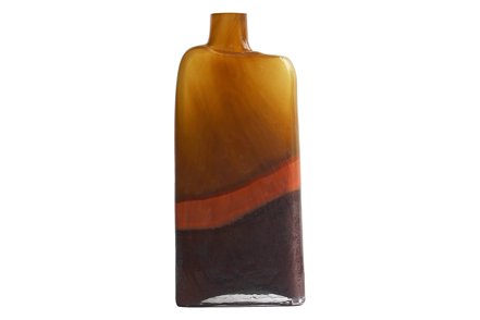 Karela vase - Brun og orange B13 H29,4 cm