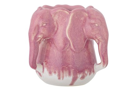 Pontus vase/blomsterpotte - Rosaglassert Ø15,5 H15,5 cm