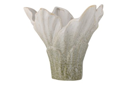 Erato vase - Hvit og grønn keramikk Ø22 H20,5 cm