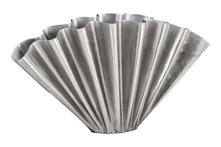 Flood vase/dekorasjon - Børstet sølvfinish B53,4 H30 cm