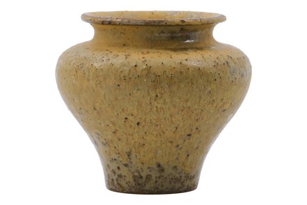 Kolo vase - Sennepsgul Ø9,5 H8,5 cm