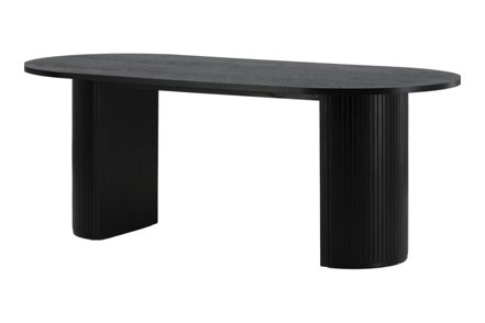 Bianca ovalt spisebord