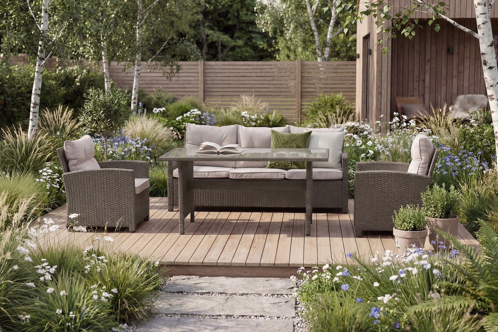 Skeidar sammenleggbar spisegruppe