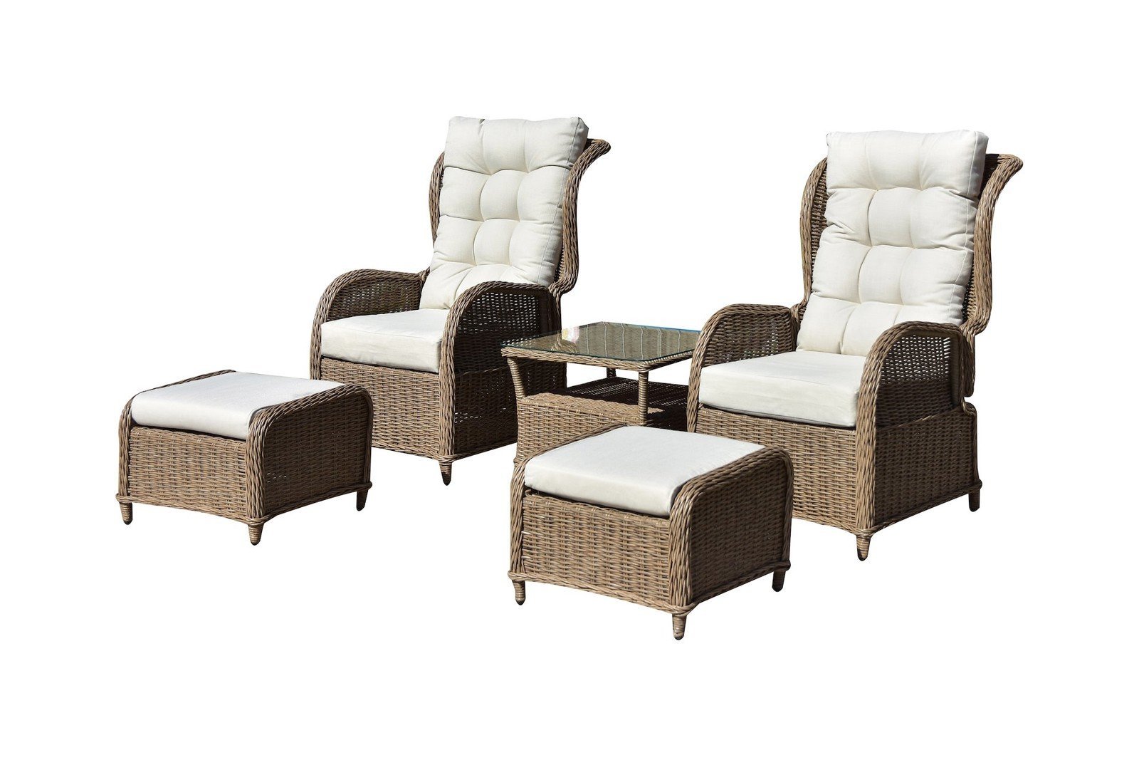 Trapani recliner sett 2 stoler m/kr og bord