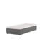 Premium 10 regulerbar seng 90x200 cm - 90x200 cm Tekstil Storm 97 Mørk Grå Fast