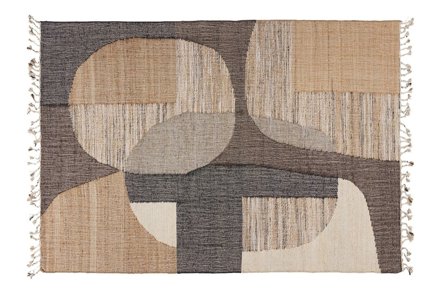 Deco gulvteppe 160x230 - Natur mønstret jute. 160x230 cm