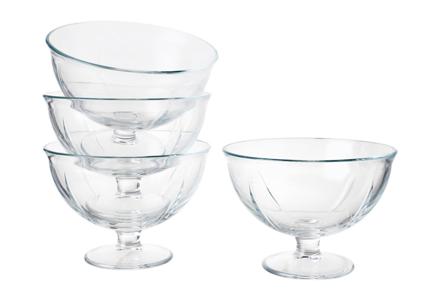 Grand Cru skål 4pk - Klart glass. Ø12 cm