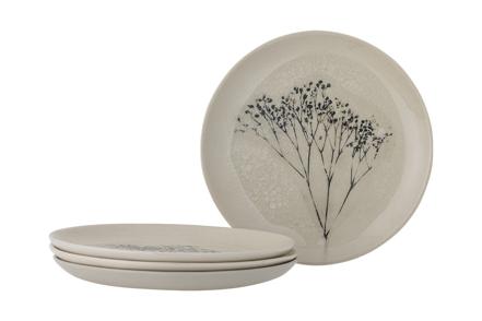 Bea asjett 4pk - Natur/offwhite Ø22 cm, sett med 4stk