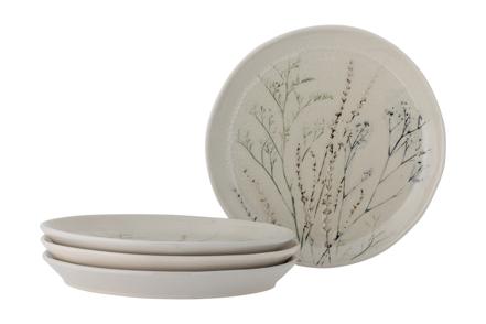 Bea tallerken 4pk - Natur/offwhite Ø27,5 cm, sett med 4stk