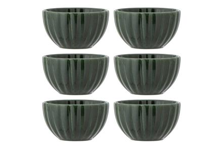 Latina bolle 6pk - Mørk grønn Ø9 cm, sett med 6stk