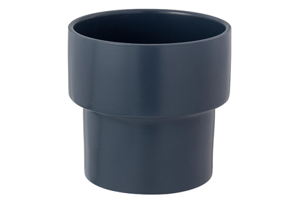 Søder blomsterpotte - Matt sort